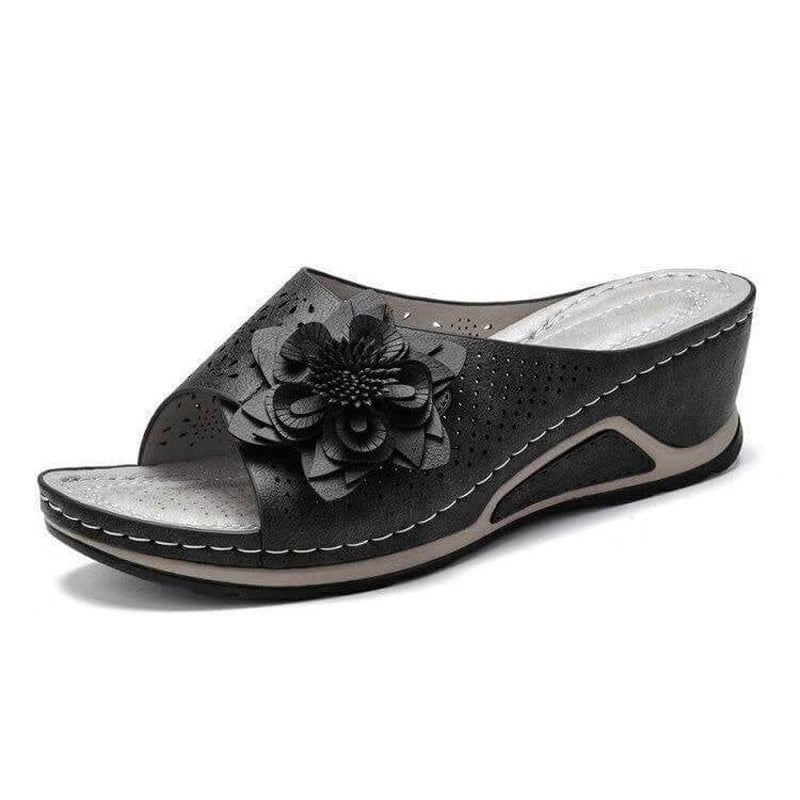 Ortho Pied-Sandals-Sandales en cuir souple pour femmes avec soutien de la voûte plantaire pour un confort optimal