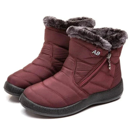 Ortho Pied-Bottes-Bottes d'hiver imperméables avec doublure en fourrure pour femmes