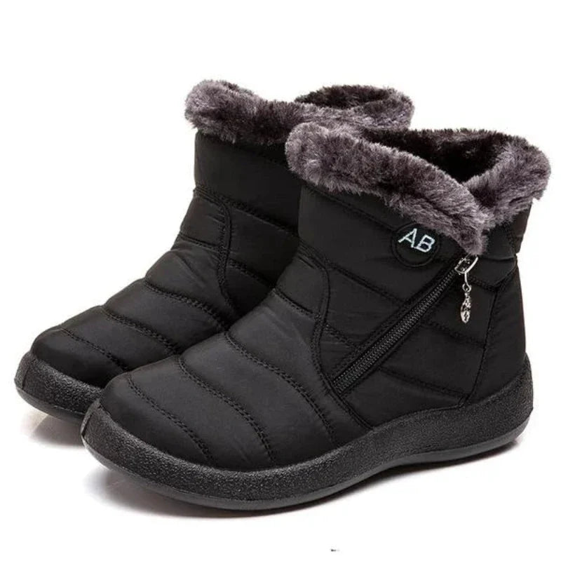 Ortho Pied-Bottes-Bottes d'hiver imperméables avec doublure en fourrure pour femmes