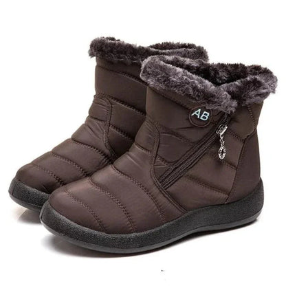 Ortho Pied-Bottes-Bottes d'hiver imperméables avec doublure en fourrure pour femmes