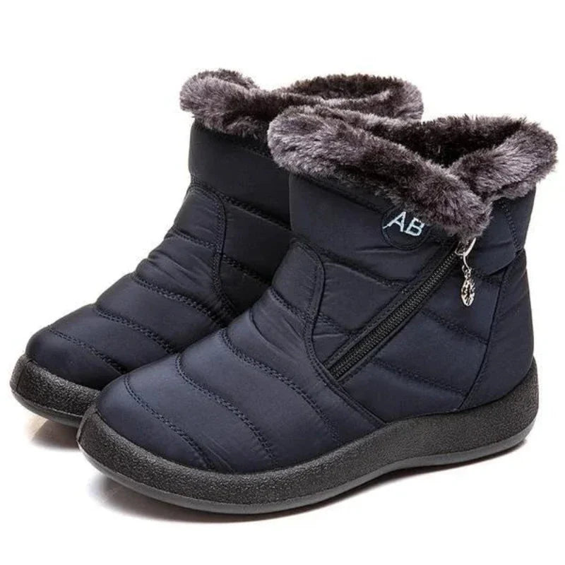 Ortho Pied-Bottes-Bottes d'hiver imperméables avec doublure en fourrure pour femmes