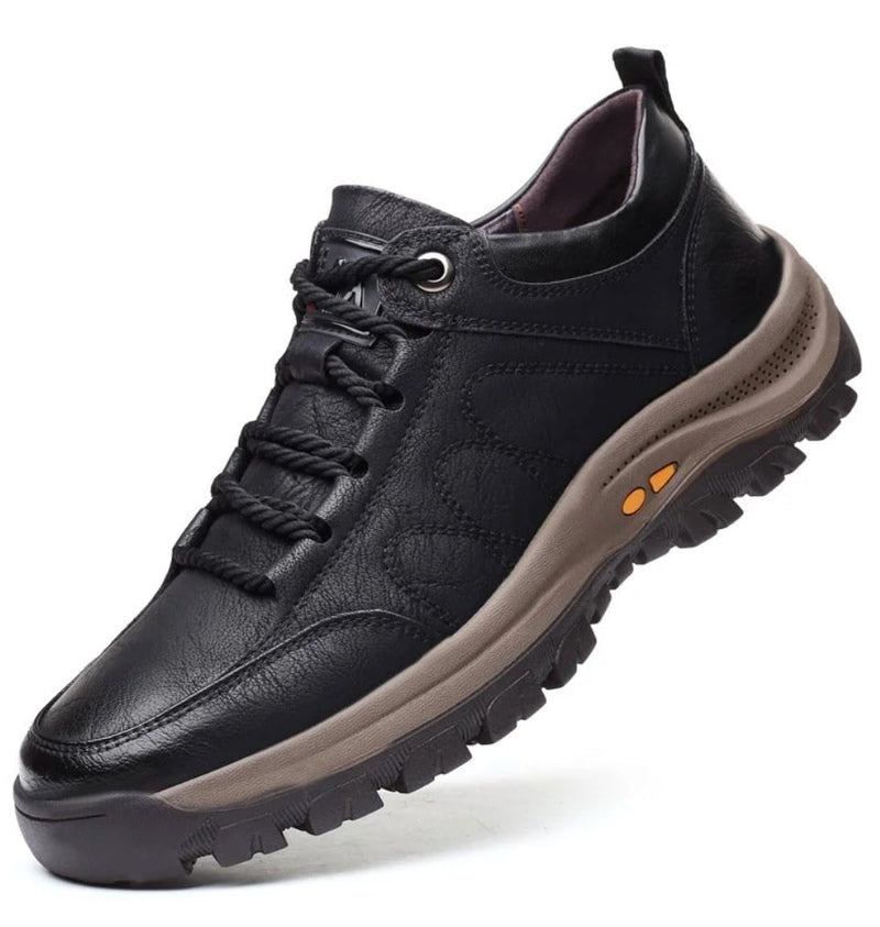 Ortho Pied-Chaussure-Chaussures en cuir pour hommes avec semelles antidérapantes et confort maximal