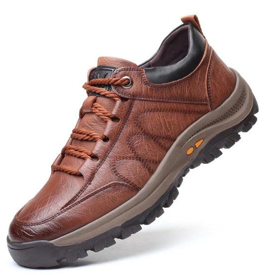 Ortho Pied-Chaussure-Chaussures en cuir pour hommes avec semelles antidérapantes et confort maximal