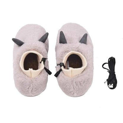 Ortho Pied-Chaussures-Chaussons chauffants en forme de chiot pour toute la famille