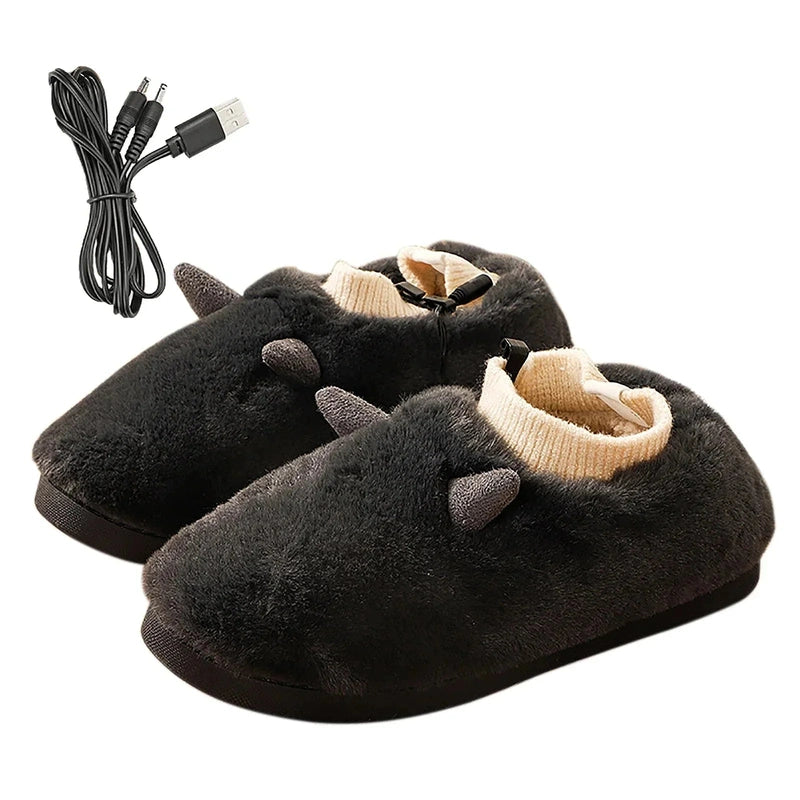 Ortho Pied-Chaussures-Chaussons chauffants en forme de chiot pour toute la famille