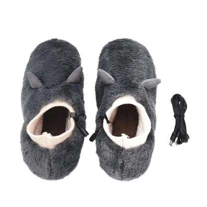 Ortho Pied-Chaussures-Chaussons chauffants en forme de chiot pour toute la famille