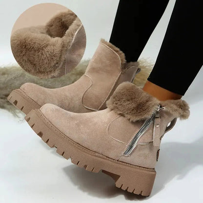 Ortho Pied-Chaussures Femmes-Bottes en peluche confortables et élégantes pour les femmes, pour un usage quotidien