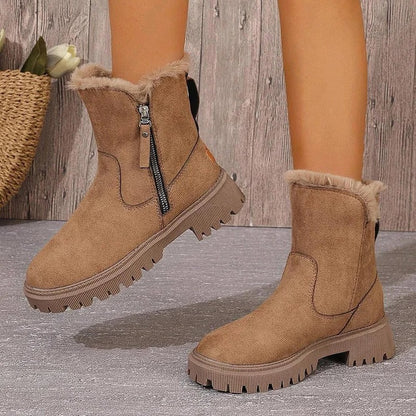 Ortho Pied-Chaussures Femmes-Bottes en peluche confortables et élégantes pour les femmes, pour un usage quotidien