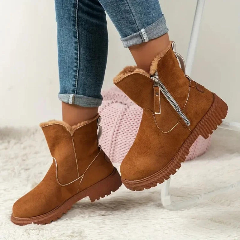 Ortho Pied-Chaussures Femmes-Bottes en peluche confortables et élégantes pour les femmes, pour un usage quotidien