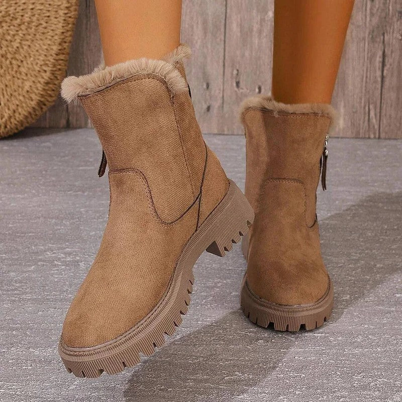 Ortho Pied-Chaussures Femmes-Bottes en peluche confortables et élégantes pour les femmes, pour un usage quotidien