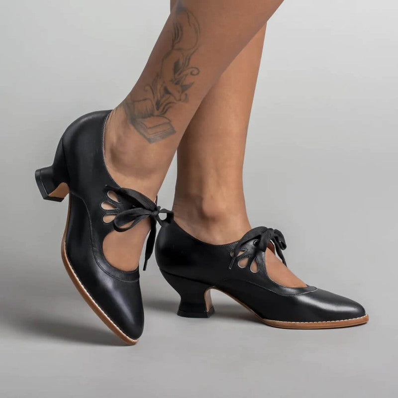 Ortho Pied-Chaussures Femmes-Talons élégants en cuir haut de gamme pour femmes