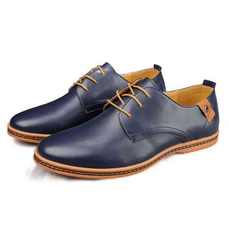 Ortho Pied-Chaussures homme-Chaussures élégants en cuir pour hommes avec lacets