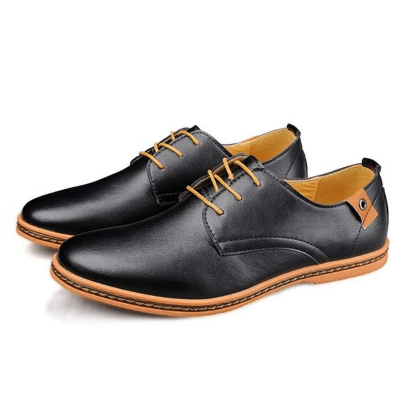 Ortho Pied-Chaussures homme-Chaussures élégants en cuir pour hommes avec lacets