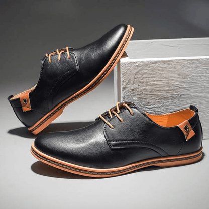 Ortho Pied-Chaussures homme-Chaussures élégants en cuir pour hommes avec lacets