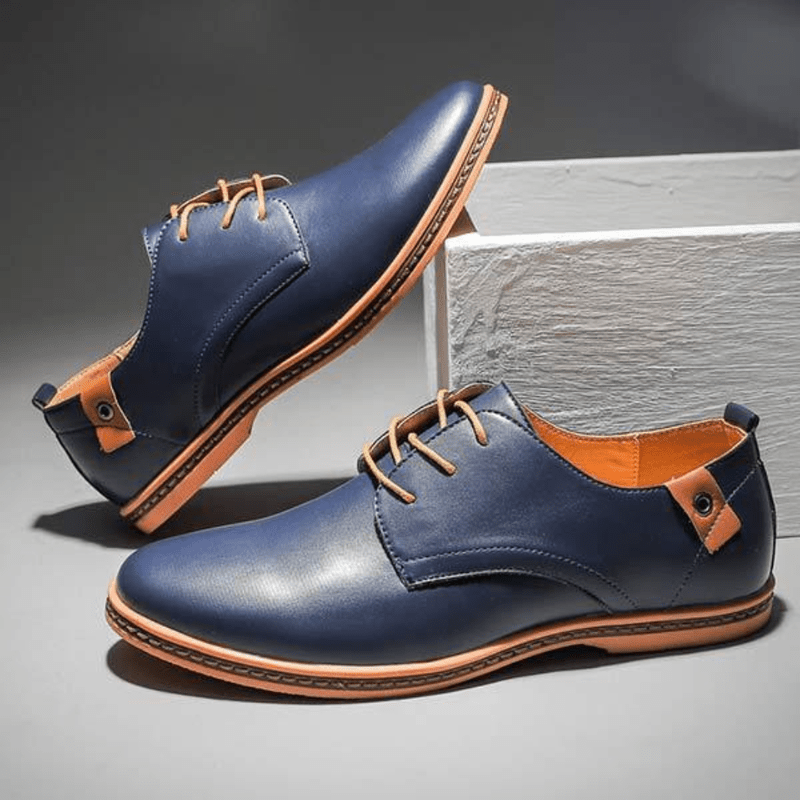 Ortho Pied-Chaussures homme-Chaussures élégants en cuir pour hommes avec lacets