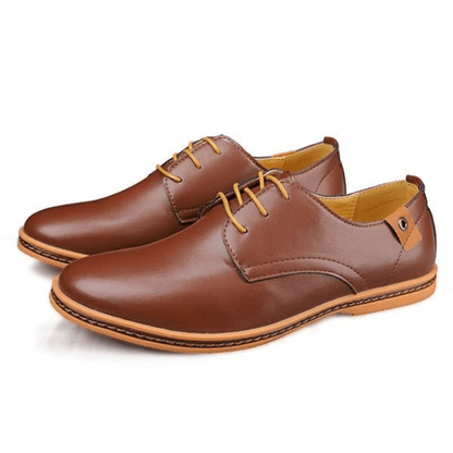 Ortho Pied-Chaussures homme-Chaussures élégants en cuir pour hommes avec lacets