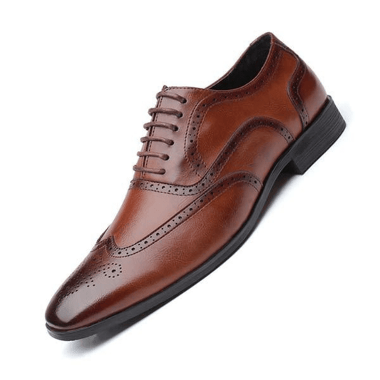 Ortho Pied-Chaussures homme-Chaussures élégants pour hommes, avec design brogue et lacets