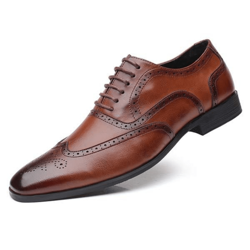 Ortho Pied-Chaussures homme-Chaussures élégants pour hommes, avec design brogue et lacets