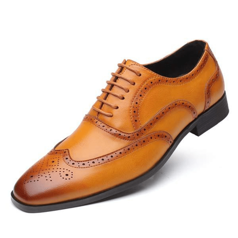 Ortho Pied-Chaussures homme-Chaussures élégants pour hommes, avec design brogue et lacets