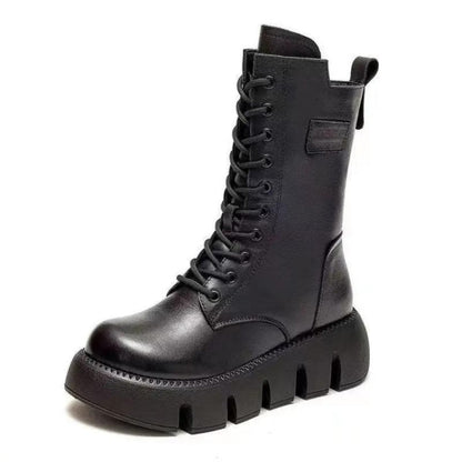 Ortho Pied-FEMININO-Lina - Bottes en cuir à plateforme pour femme au style élégant et durable