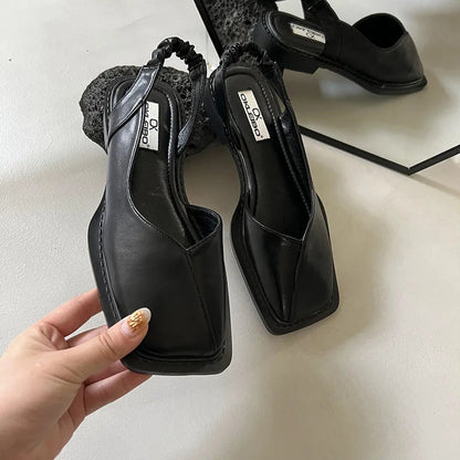 Ortho Pied-Flats women-Chaussures à talons carrés élégantes et modernes pour femmes