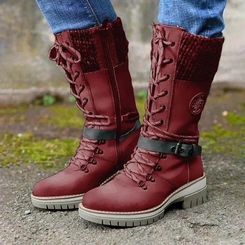 Ortho Pied-Hiver élégant et polyvalent pour femme, style de bottes chic