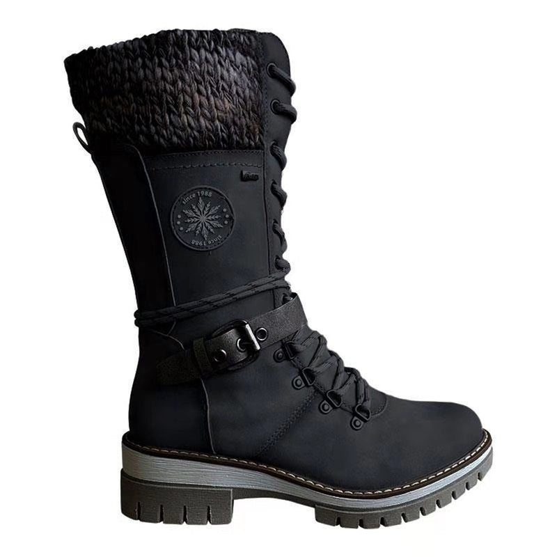 Ortho Pied-Hiver élégant et polyvalent pour femme, style de bottes chic