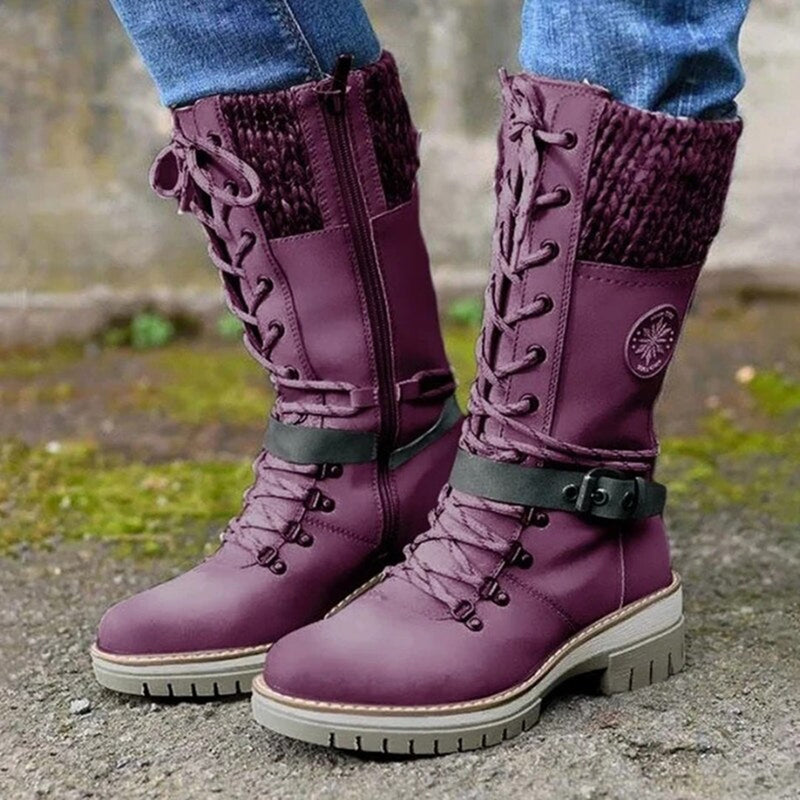 Ortho Pied-Hiver élégant et polyvalent pour femme, style de bottes chic