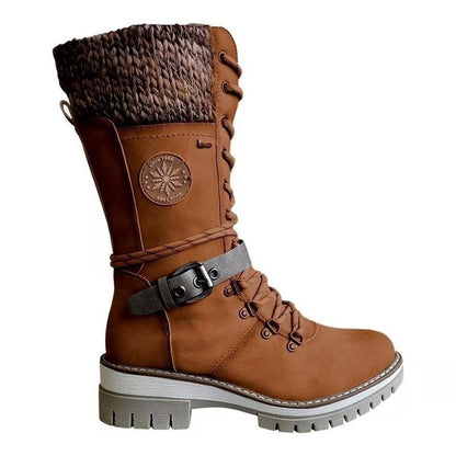 Ortho Pied-Hiver élégant et polyvalent pour femme, style de bottes chic