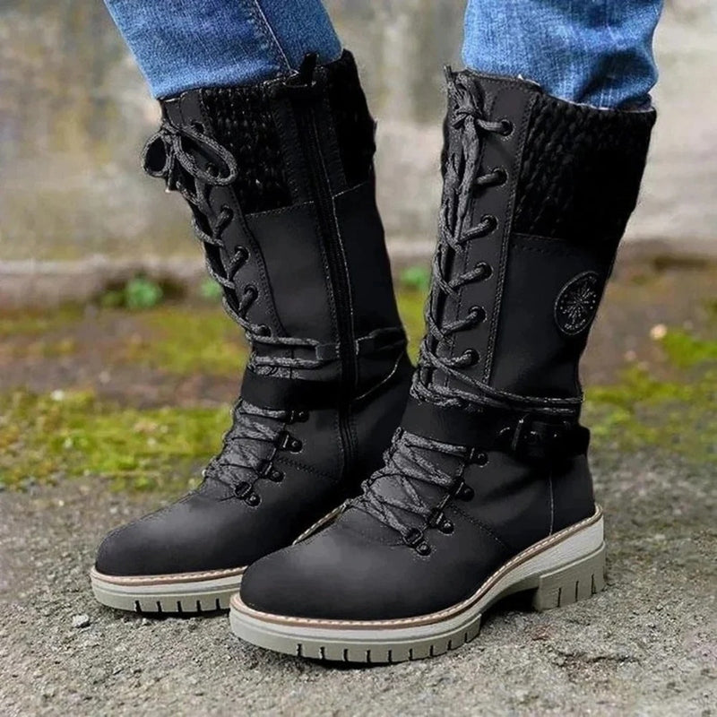 Ortho Pied-Hiver élégant et polyvalent pour femme, style de bottes chic