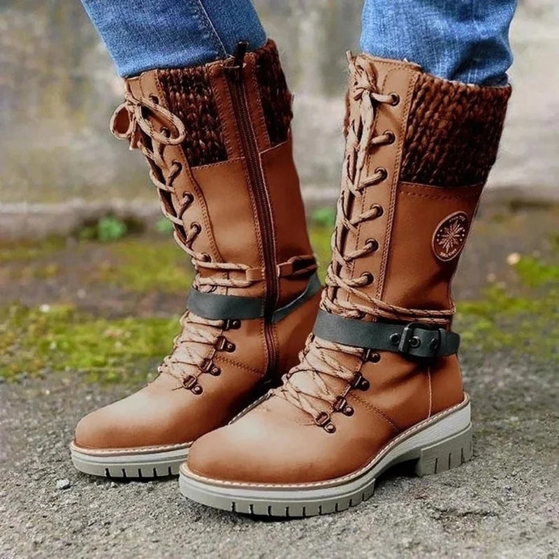 Ortho Pied-Hiver élégant et polyvalent pour femme, style de bottes chic