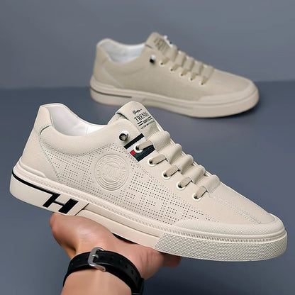 Hugo - Chaussures décontractées blanches avec style moderne pour homme