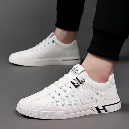 Hugo - Chaussures décontractées blanches avec style moderne pour homme