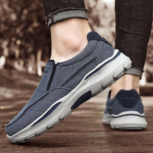 Marc - Baskets décontractées pour hommes sans lacets en bleu