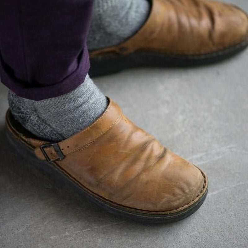 Mathéo - Chaussons confortables pour homme avec soutien ergonomique