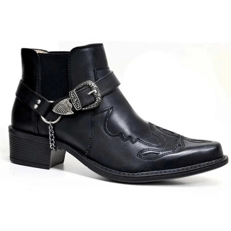 Ortho Pied-Men Boots-Bottes d'hiver tendance avec sangle à boucle pour hommes