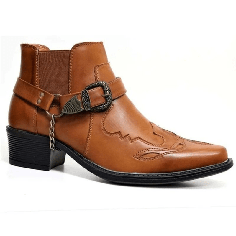 Ortho Pied-Men Boots-Bottes d'hiver tendance avec sangle à boucle pour hommes