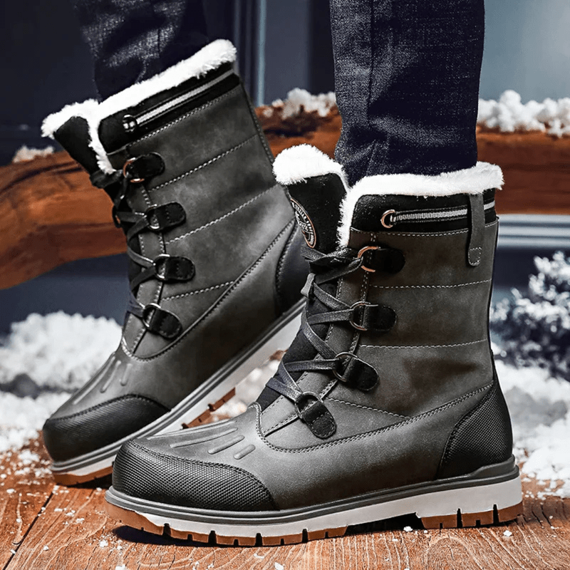 Ortho Pied-Men Boots-Bottes d'hiver tendance pour hommes avec isolation et semelles antidérapantes