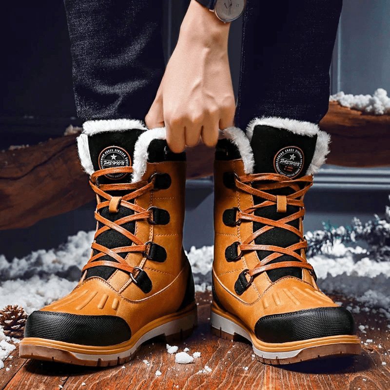 Ortho Pied-Men Boots-Bottes d'hiver tendance pour hommes avec isolation et semelles antidérapantes