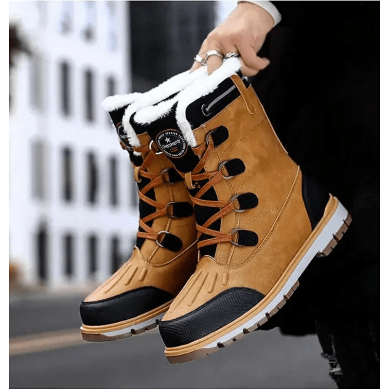 Ortho Pied-Men Boots-Bottes d'hiver tendance pour hommes avec isolation et semelles antidérapantes