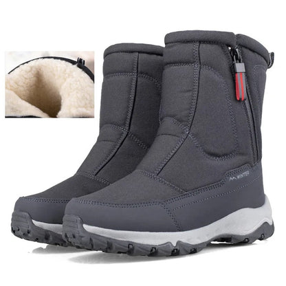 Ortho Pied-Men Boots-Bottes de neige mi-hautes élégantes et robustes pour hommes