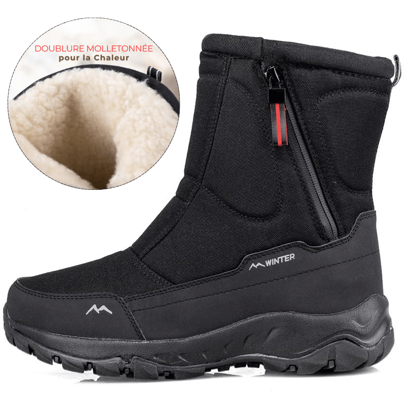 Ortho Pied-Men Boots-Bottes de neige mi-hautes élégantes et robustes pour hommes