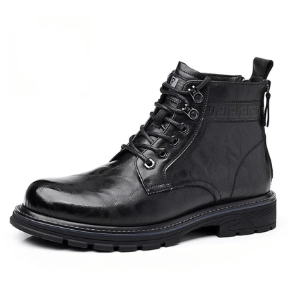 Ortho Pied-Men Boots-Bottes élégantes à lacets pour hommes avec design polyvalent