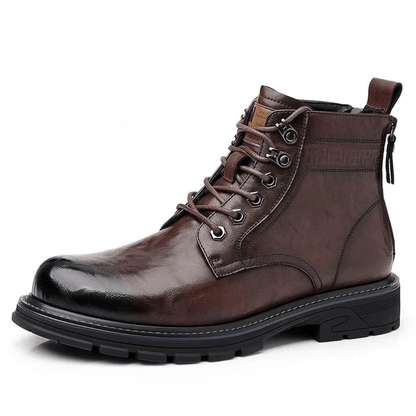 Ortho Pied-Men Boots-Bottes élégantes à lacets pour hommes avec design polyvalent