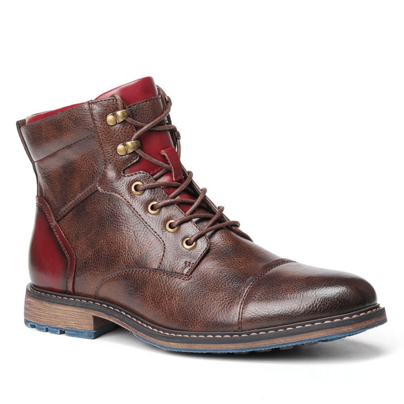 Ortho Pied-Men Boots-Bottes élégantes à lacets pour hommes avec style moderne