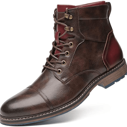 Ortho Pied-Men Boots-Bottes élégantes à lacets pour hommes avec style moderne