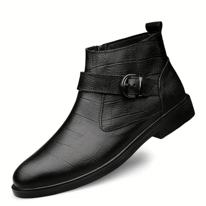 Ortho Pied-Men Boots-Bottes élégantes avec sangle pour hommes, confortables et tendance