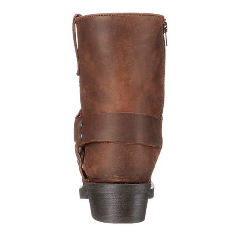 Ortho Pied-Men Boots-Bottes élégantes en cuir avec zip latéral pour hommes