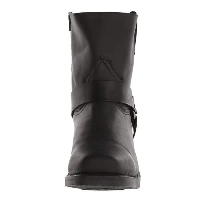 Ortho Pied-Men Boots-Bottes élégantes en cuir avec zip latéral pour hommes