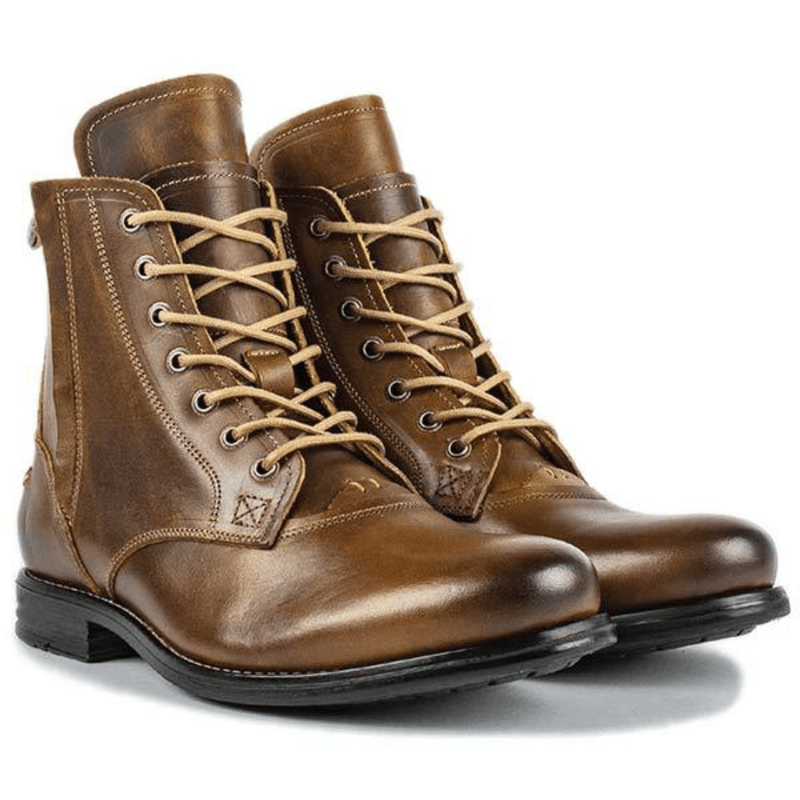 Ortho Pied-Men Boots-Bottes tendance à lacets et fermeture éclair pour hommes